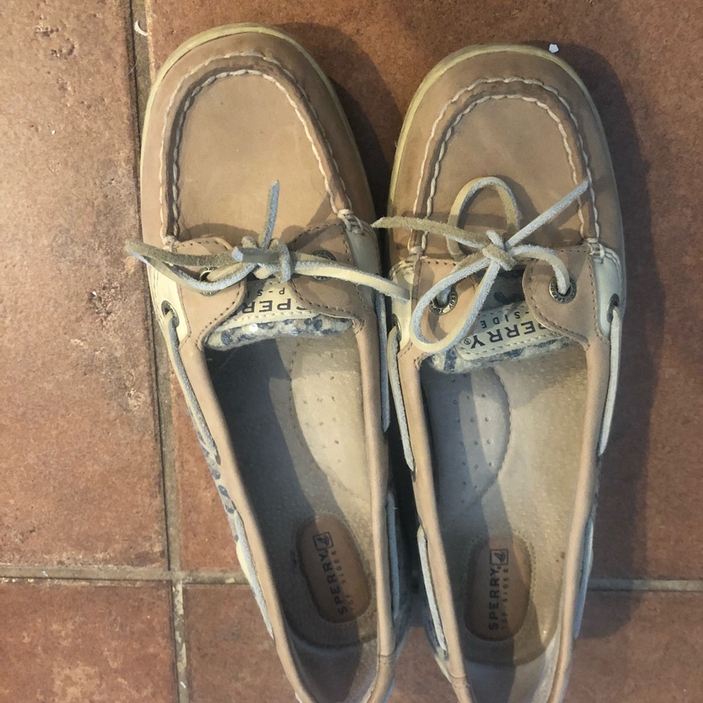 Cheetah print boat shoes